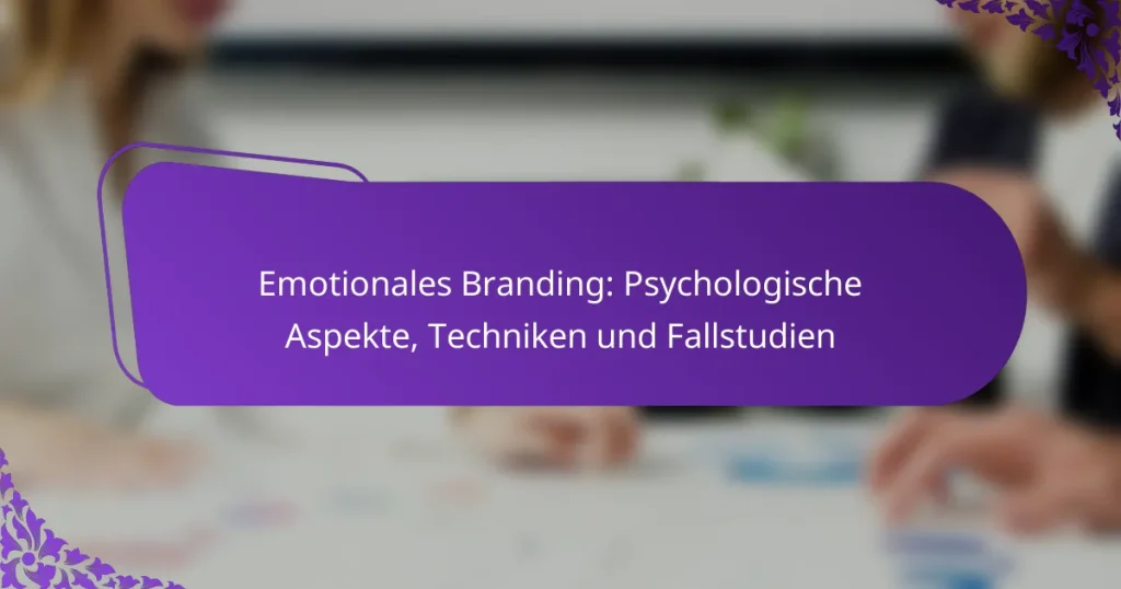 Emotionales Branding: Psychologische Aspekte, Techniken und Fallstudien